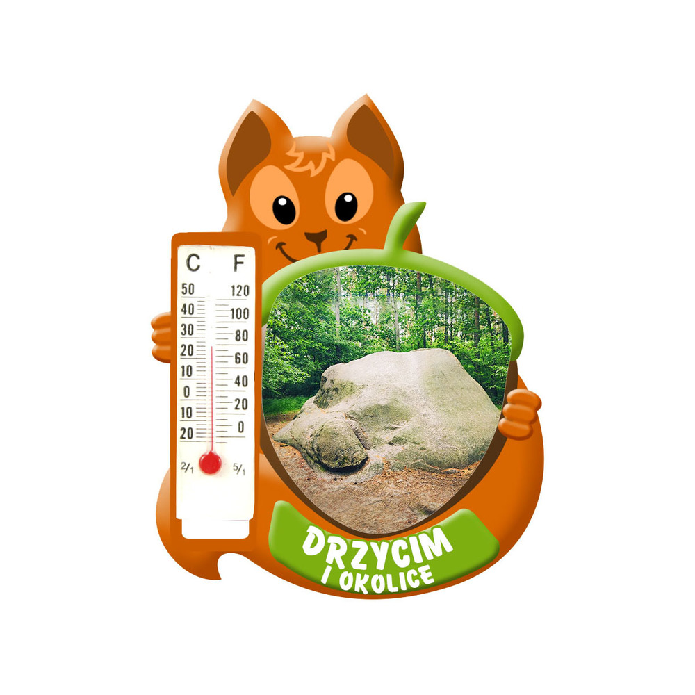 Polyresinowy magnes wiewiórka Drzycim
