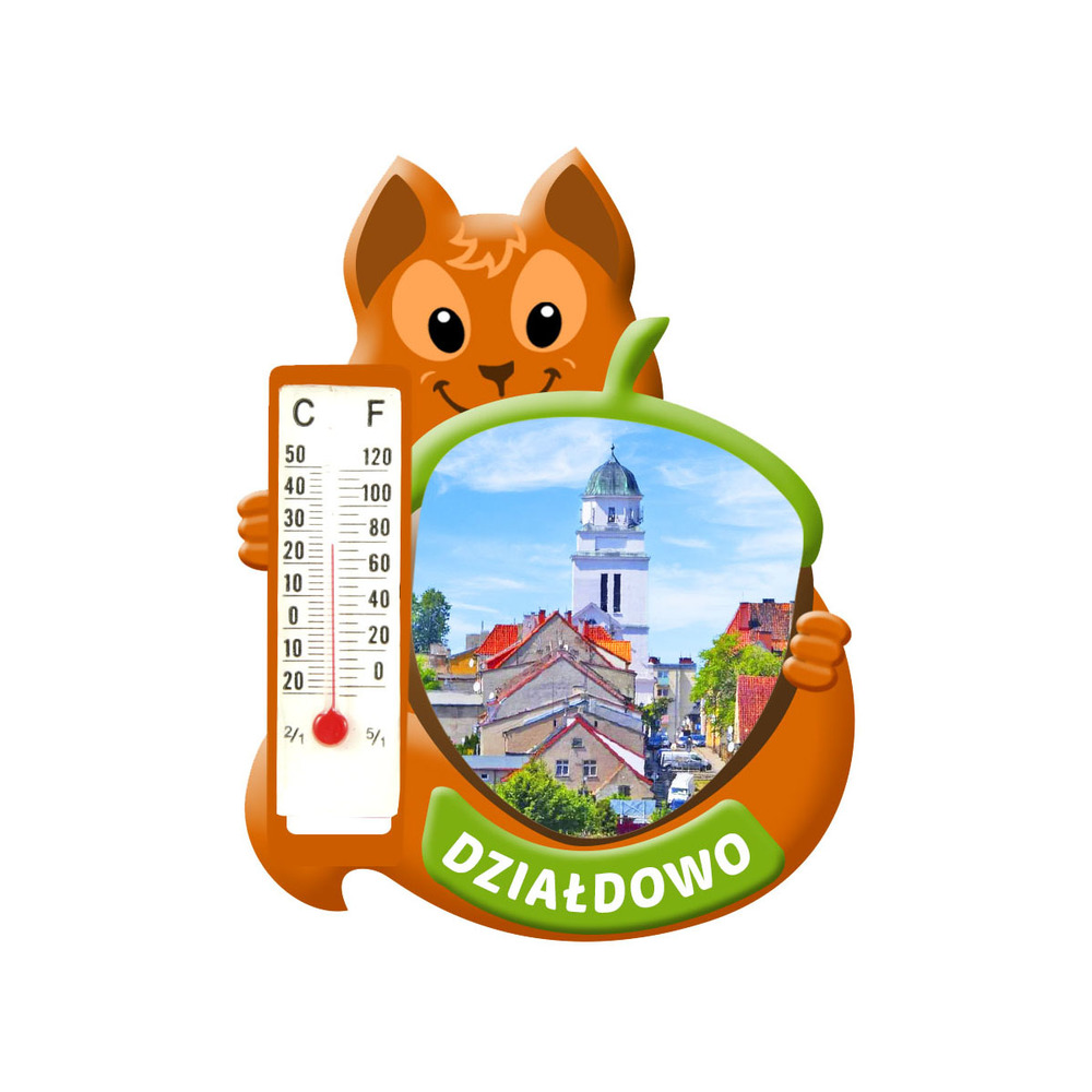 Polyresinowy magnes wiewiórka Działdowo