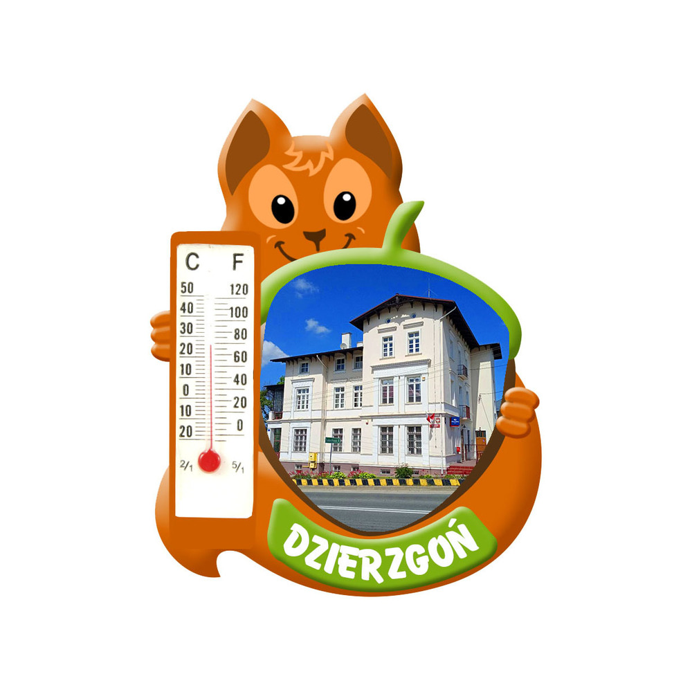 Polyresinowy magnes wiewiórka Dzierzgoń