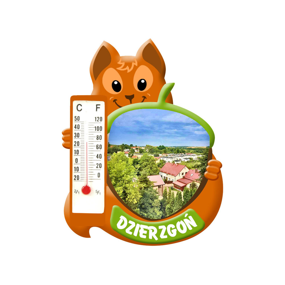 Polyresinowy magnes wiewiórka Dzierzgoń