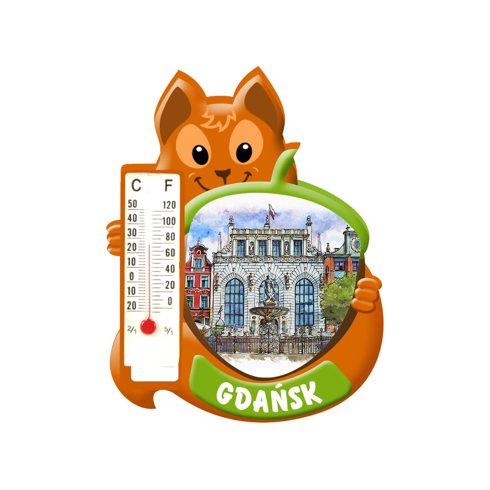 Polyresinowy magnes wiewiórka Gdańsk