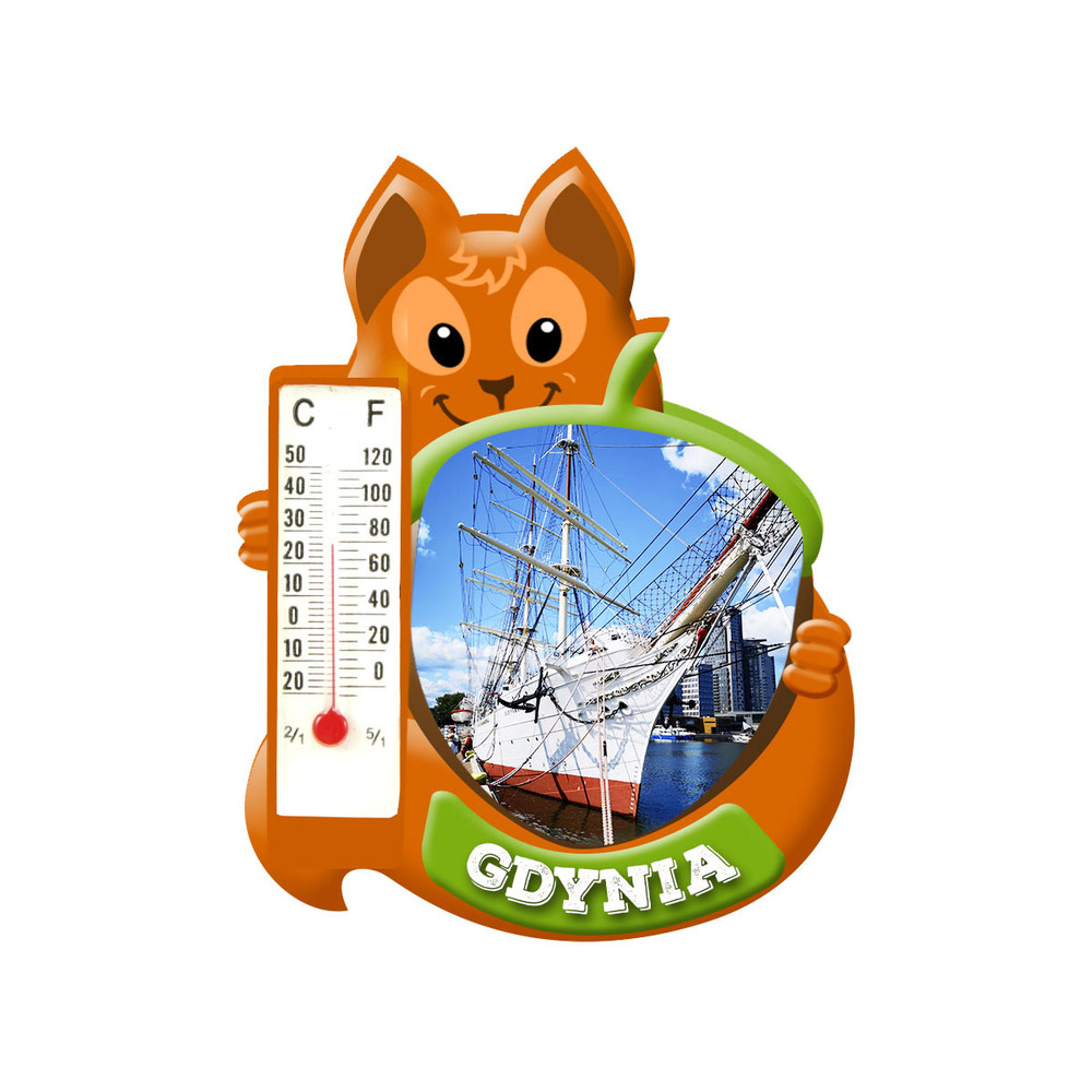 Polyresinowy magnes wiewiórka Gdynia