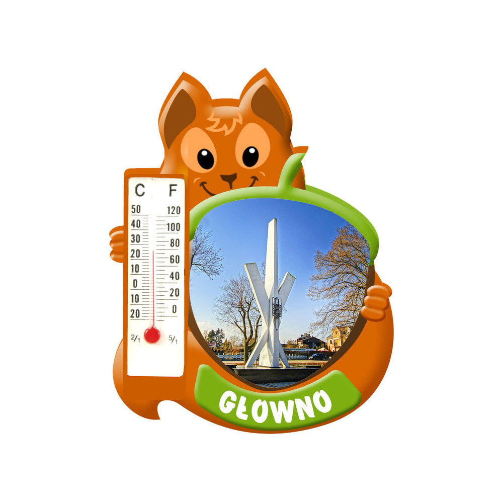 Polyresinowy magnes wiewiórka Głowno