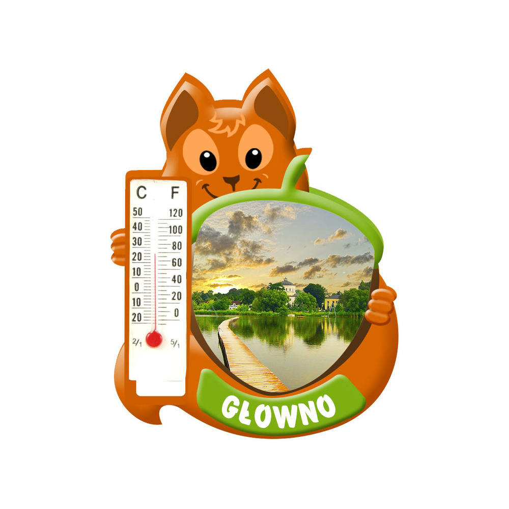 Polyresinowy magnes wiewiórka Głowno