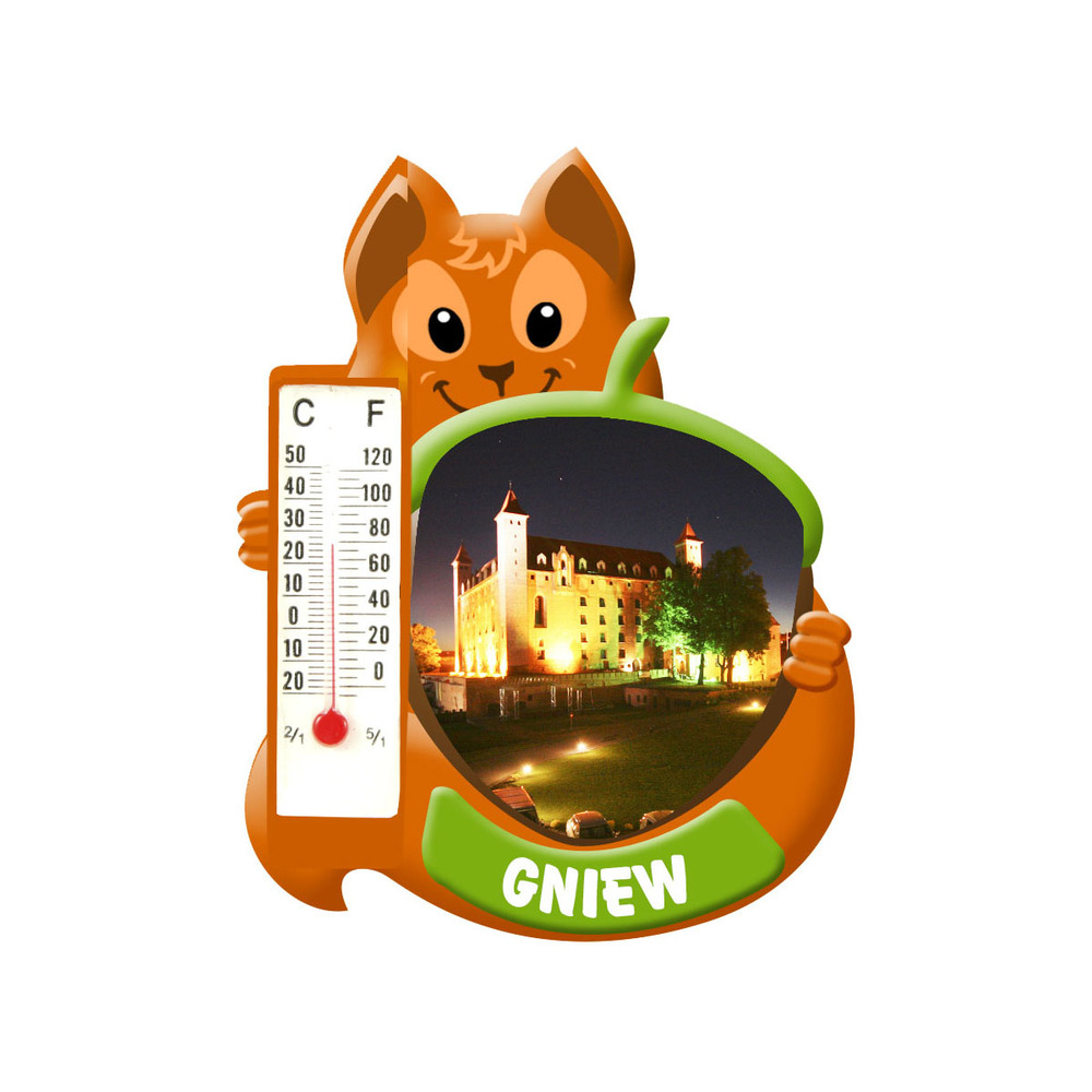 Polyresinowy magnes wiewiórka Gniew