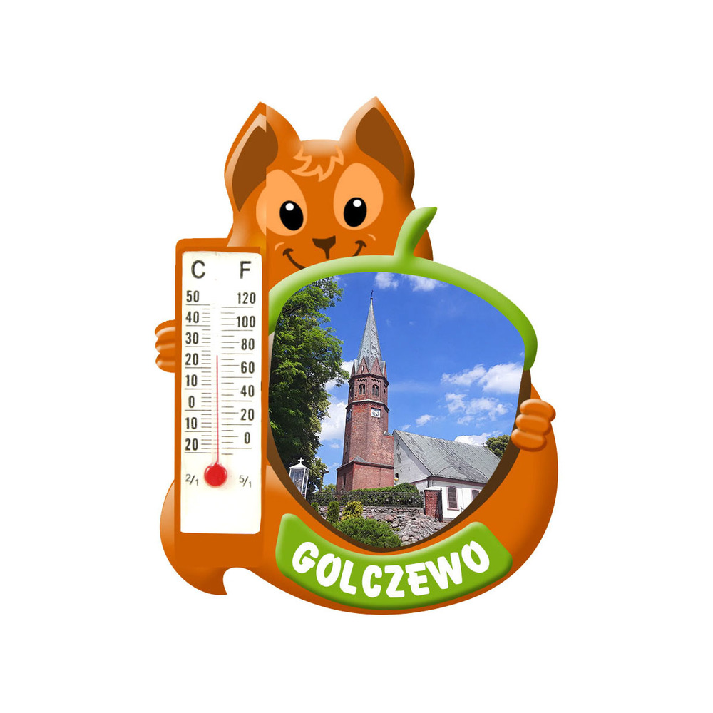 Polyresinowy magnes wiewiórka Golczewo