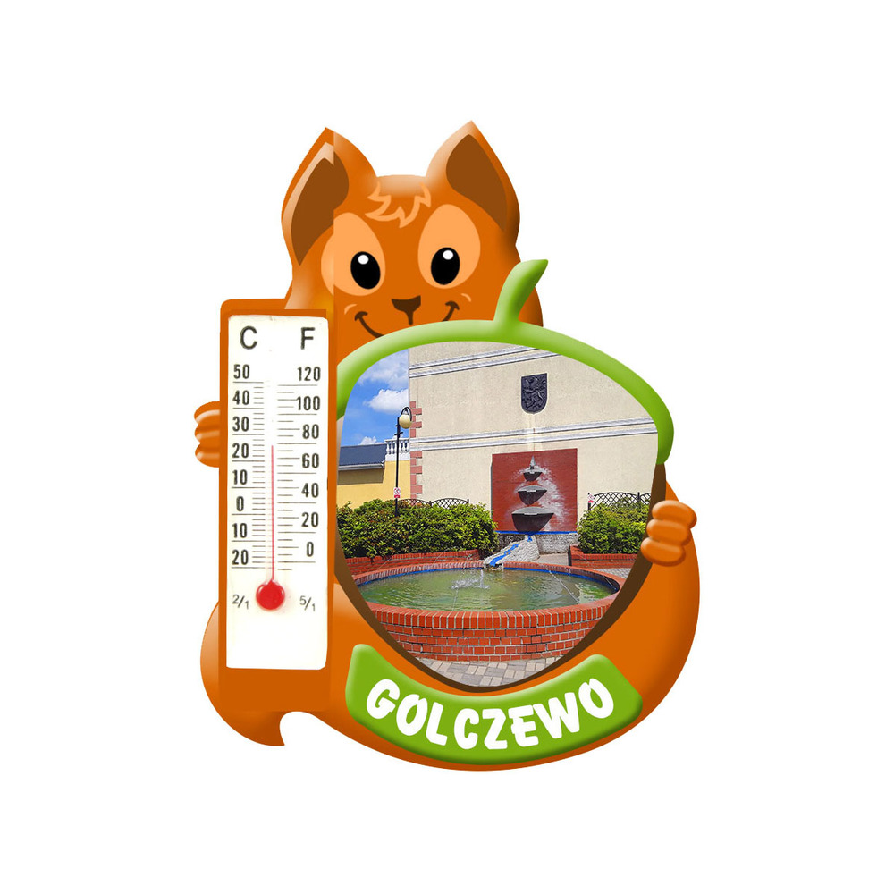Polyresinowy magnes wiewiórka Golczewo