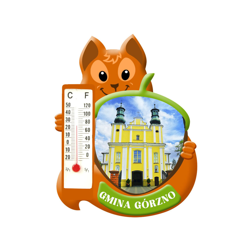 Polyresinowy magnes wiewiórka Górzno