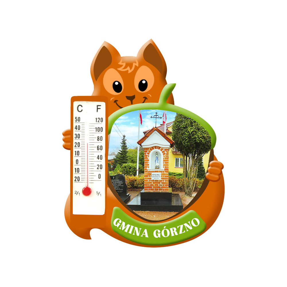 Polyresinowy magnes wiewiórka Górzno