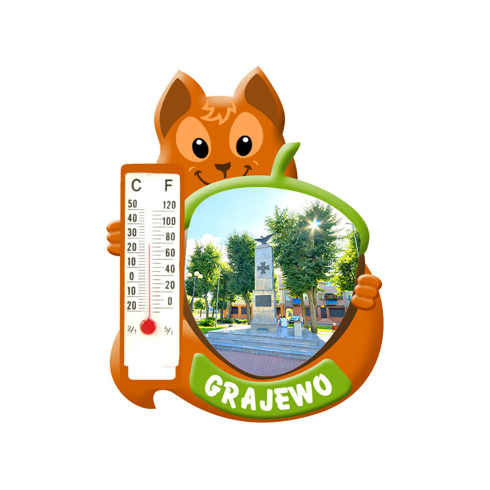 Polyresinowy magnes wiewiórka Grajewo