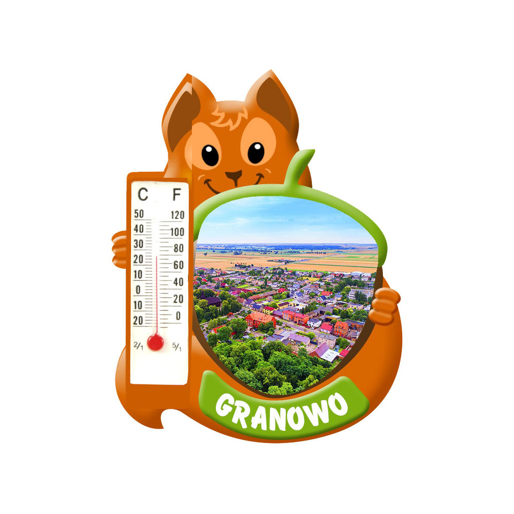 Polyresinowy magnes wiewiórka Granowo