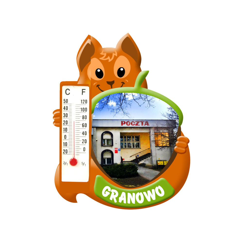 Polyresinowy magnes wiewiórka Granowo