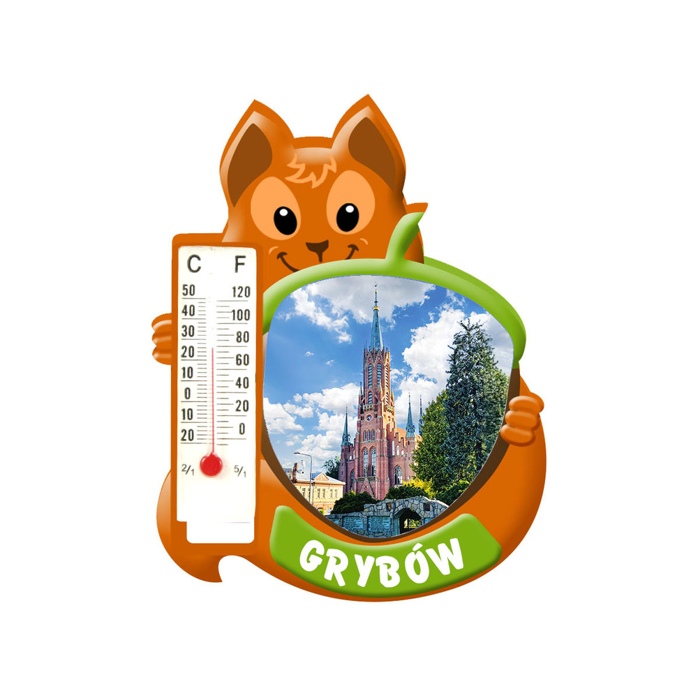 Polyresinowy magnes wiewiórka Grybów