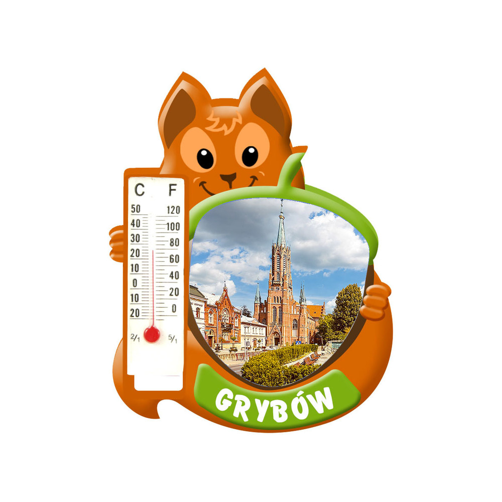 Polyresinowy magnes wiewiórka Grybów
