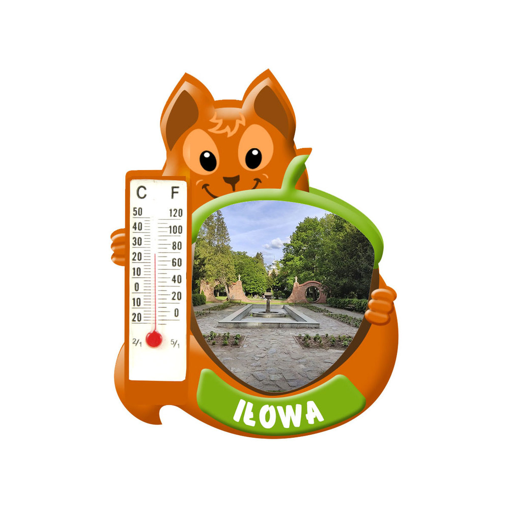 Polyresinowy magnes wiewiórka Iłowa
