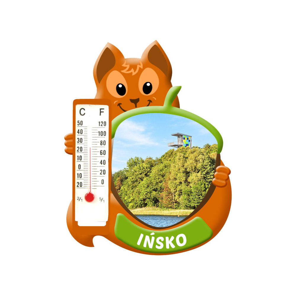 Polyresinowy magnes wiewiórka Ińsko