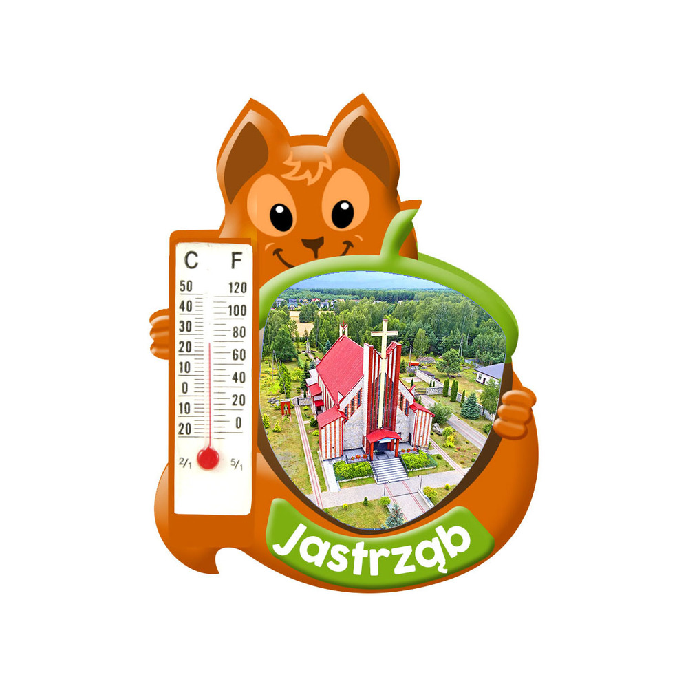 Polyresinowy magnes wiewiórka Jastrząb