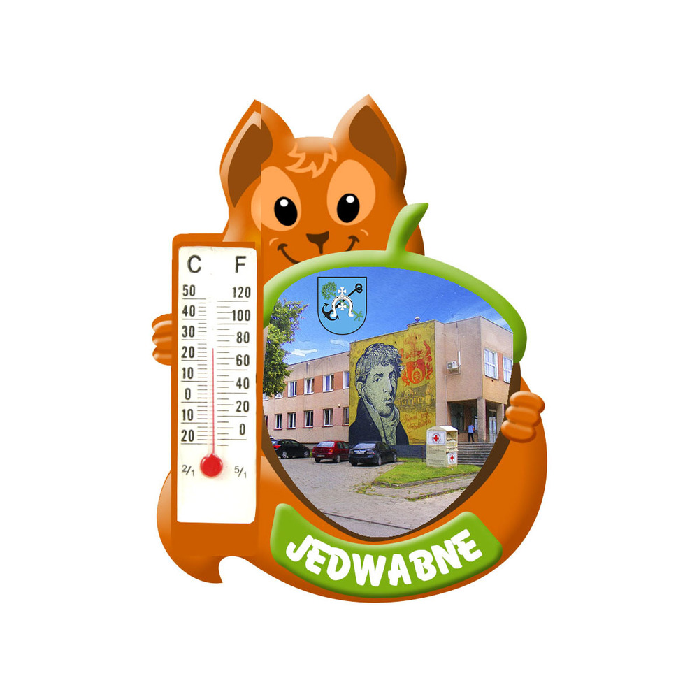 Polyresinowy magnes wiewiórka Jedwabne