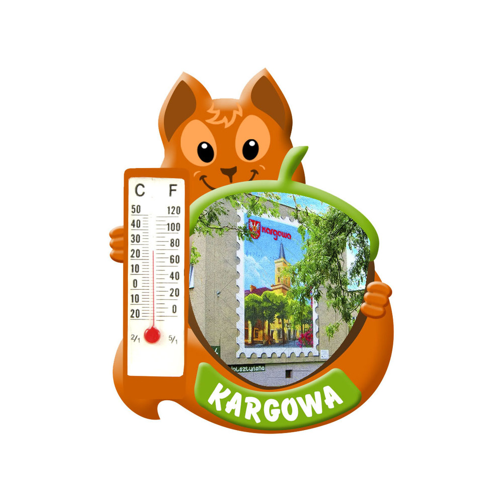 Polyresinowy magnes wiewiórka Kargowa