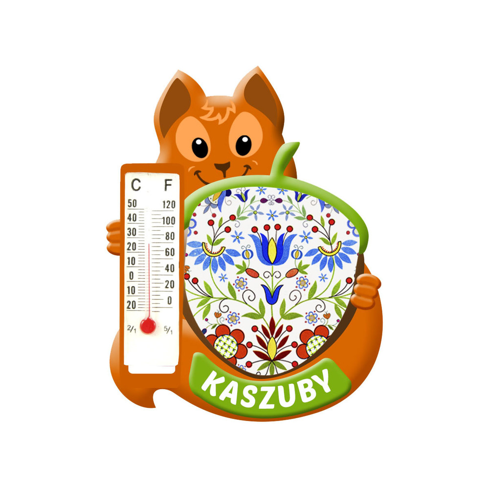 Polyresinowy magnes wiewiórka Kaszuby