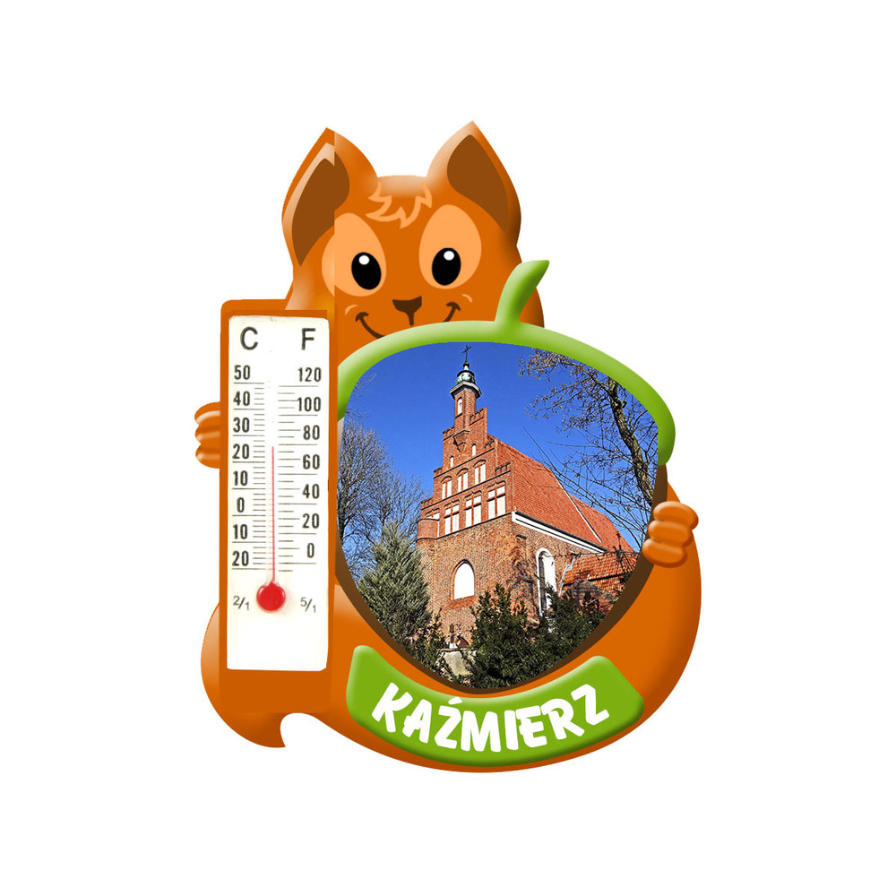Polyresinowy magnes wiewiórka Kaźmierz
