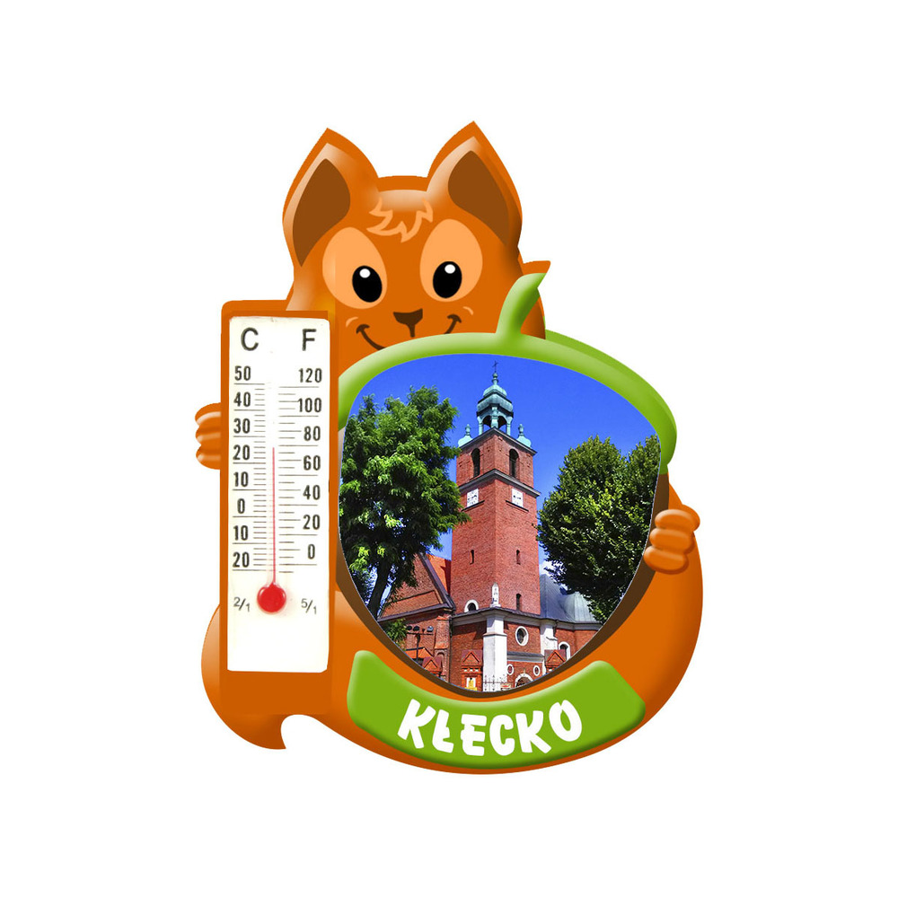Polyresinowy magnes wiewiórka Kłecko