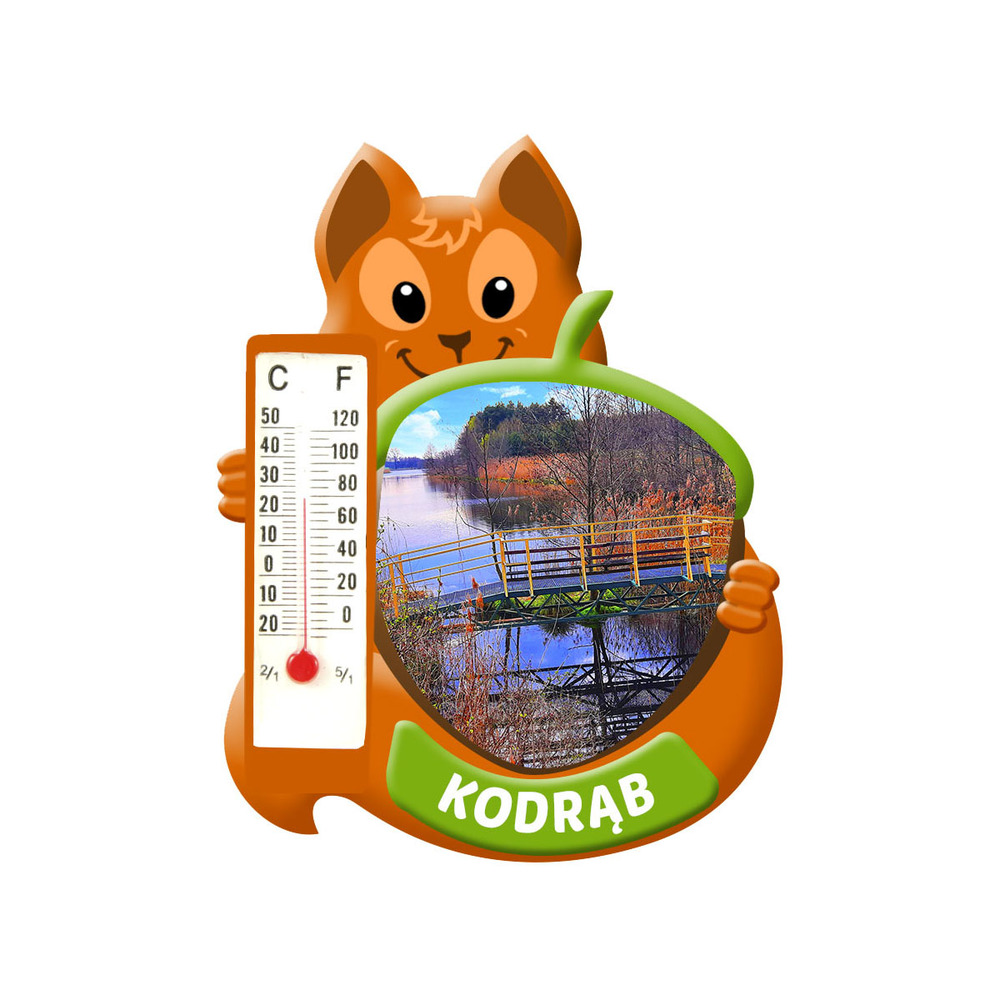 Polyresinowy magnes wiewiórka Kodrąb