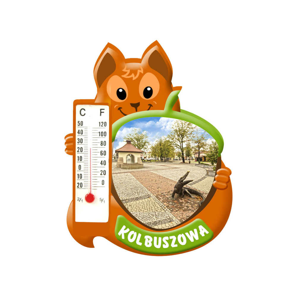 Polyresinowy magnes wiewiórka Kolbuszowa