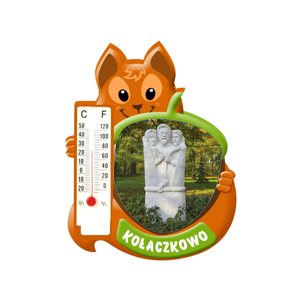 Polyresinowy magnes wiewiórka Kołaczkowo