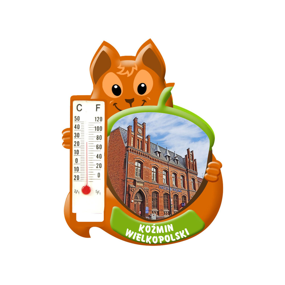 Polyresinowy magnes wiewiórka Koźmin Wielkopolski