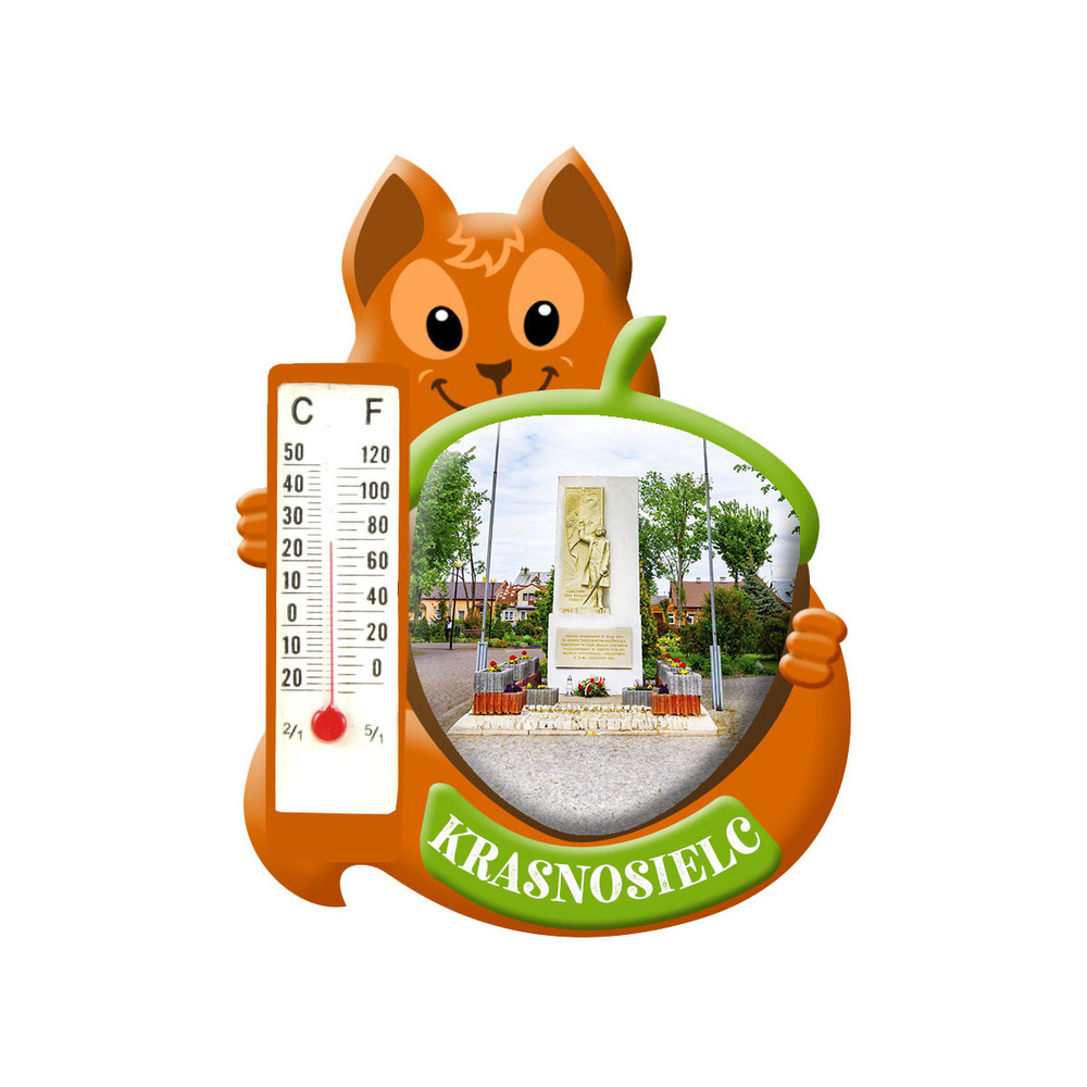 Polyresinowy magnes wiewiórka Krasnosielc