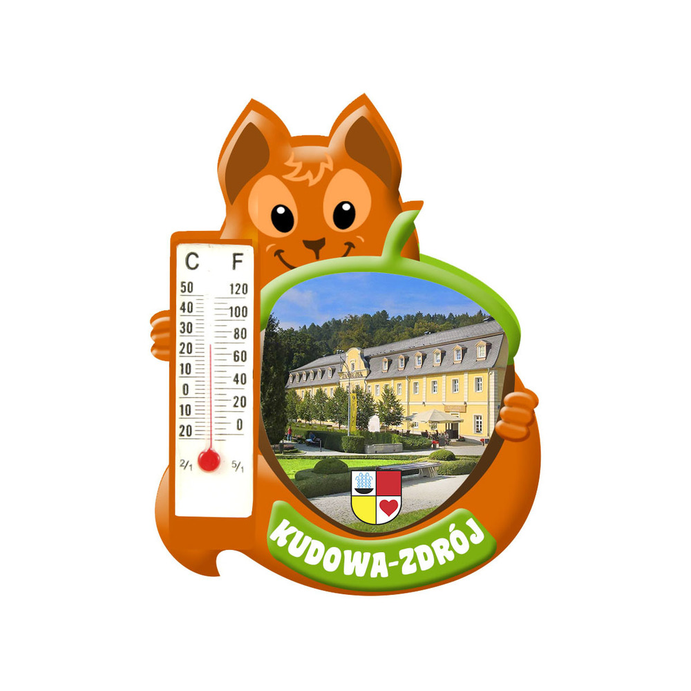 Polyresinowy magnes wiewiórka Kudowa-Zdrój