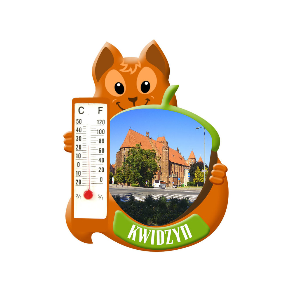 Polyresinowy magnes wiewiórka Kwidzyn