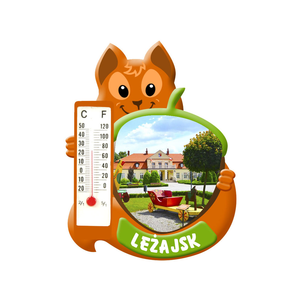 Polyresinowy magnes wiewiórka Leżajsk
