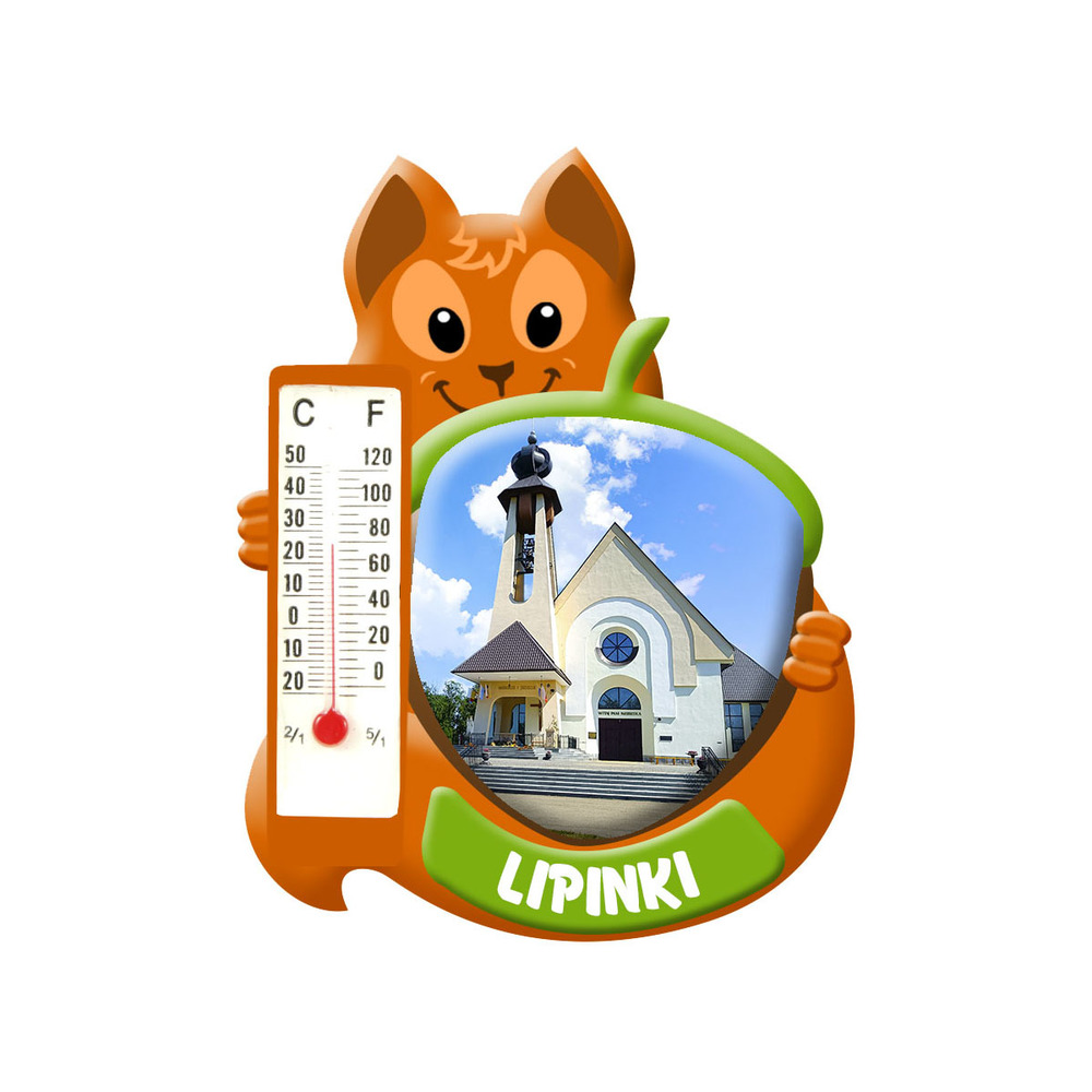 Polyresinowy magnes wiewiórka Lipinki