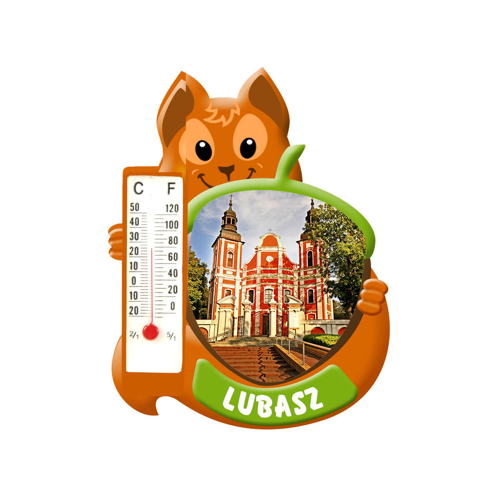 Polyresinowy magnes wiewiórka Lubasz