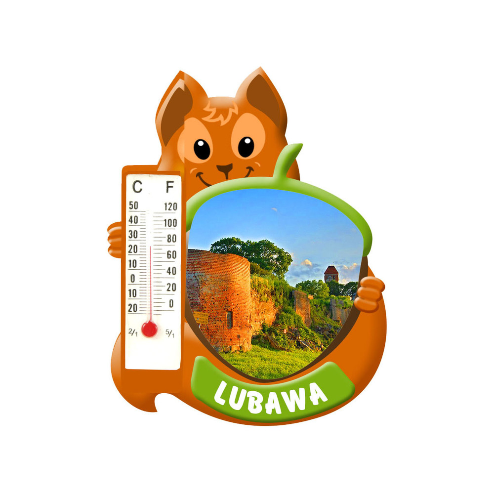 Polyresinowy magnes wiewiórka Lubawa