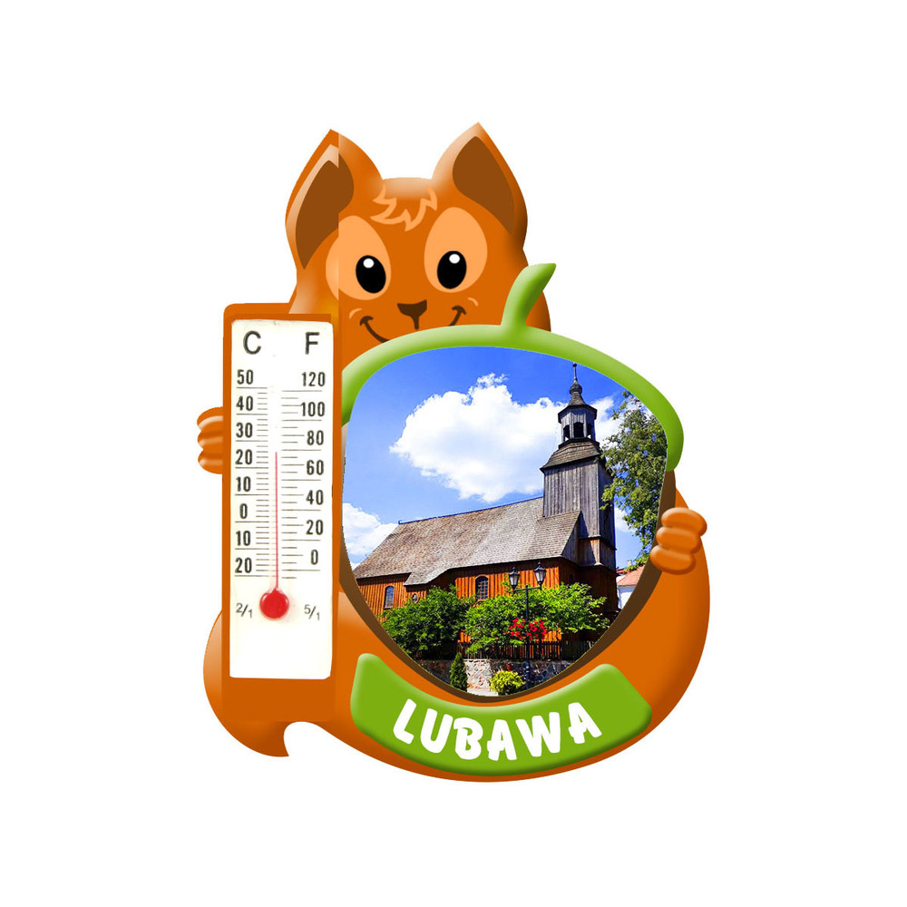 Polyresinowy magnes wiewiórka Lubawa
