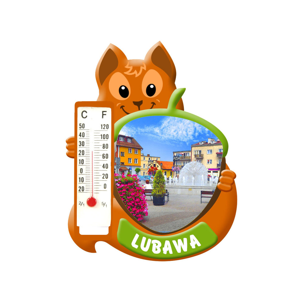 Polyresinowy magnes wiewiórka Lubawa
