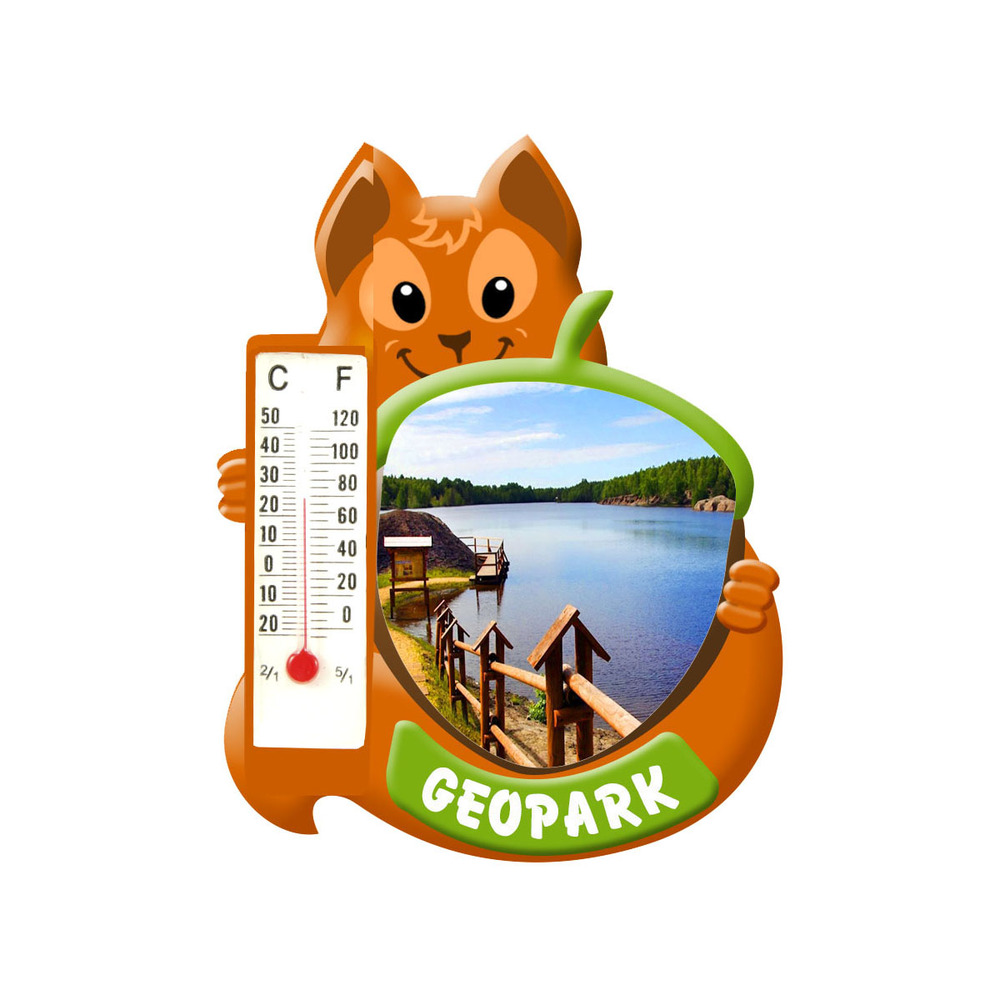 Polyresinowy magnes wiewiórka Łęknica