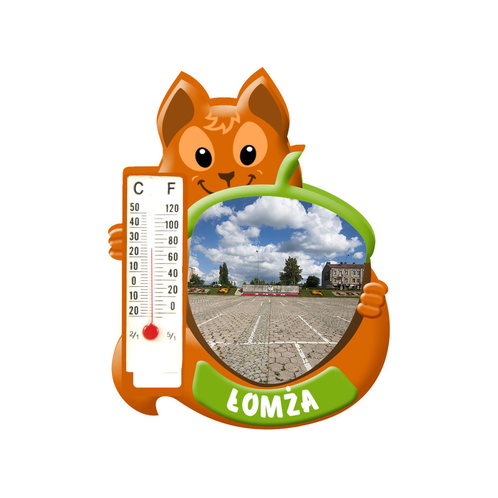 Polyresinowy magnes wiewiórka Łomża