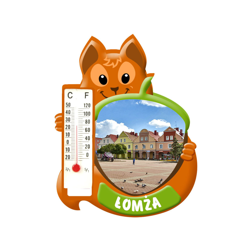 Polyresinowy magnes wiewiórka Łomża