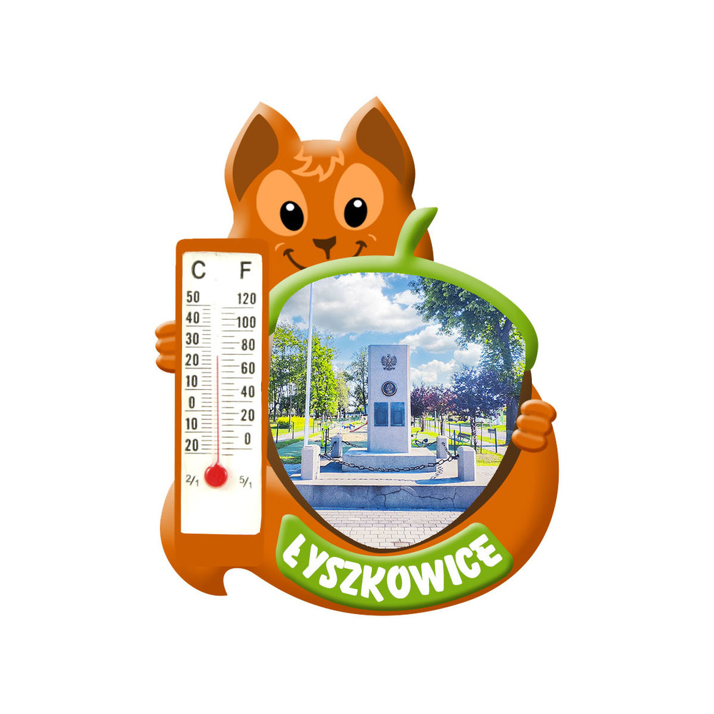 Polyresinowy magnes wiewiórka Łyszkowice