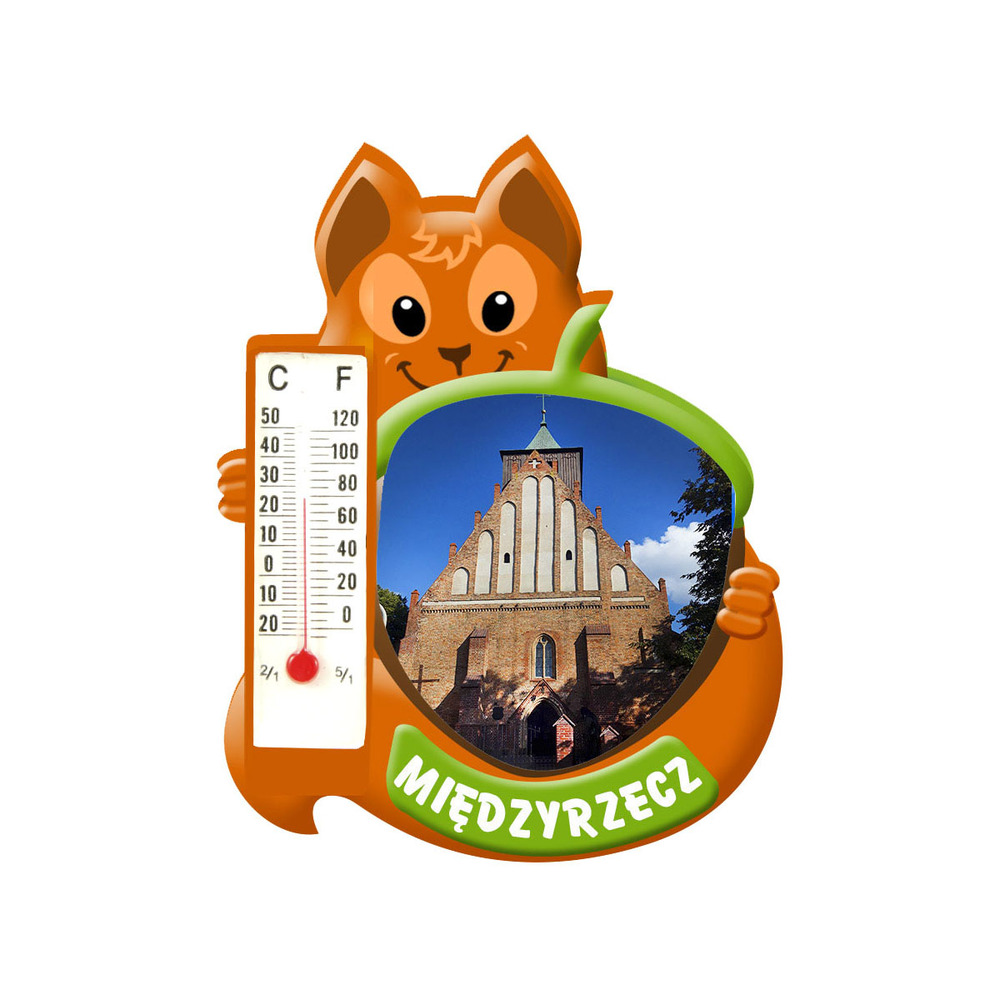 Polyresinowy magnes wiewiórka Międzyrzecz
