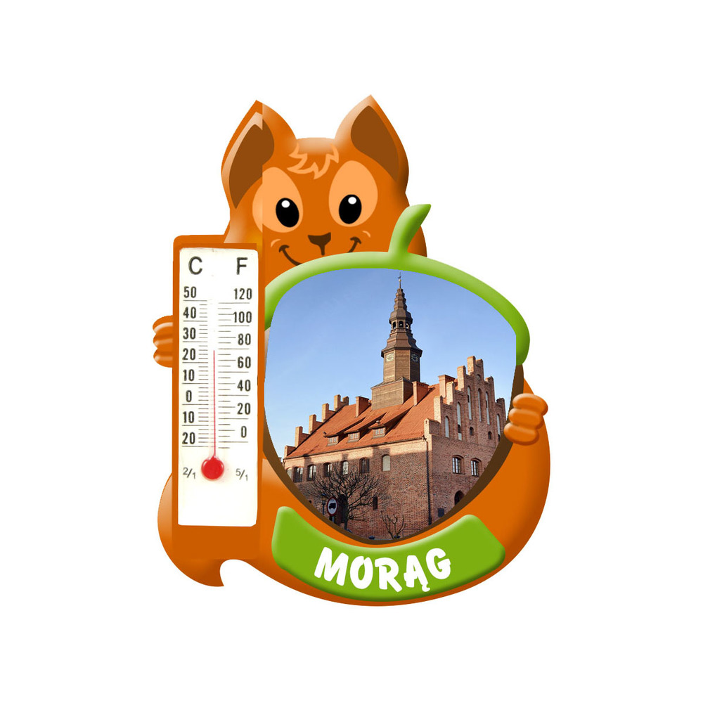 Polyresinowy magnes wiewiórka Morąg