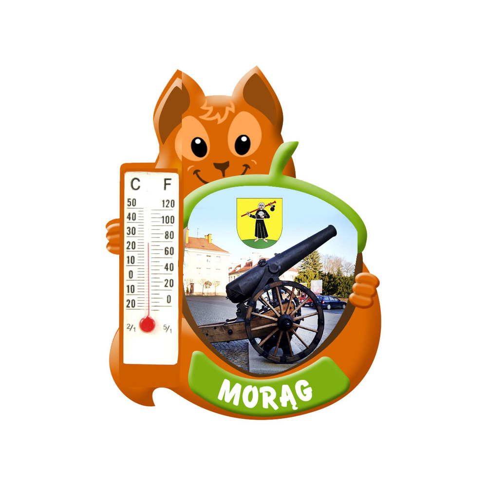 Polyresinowy magnes wiewiórka Morąg