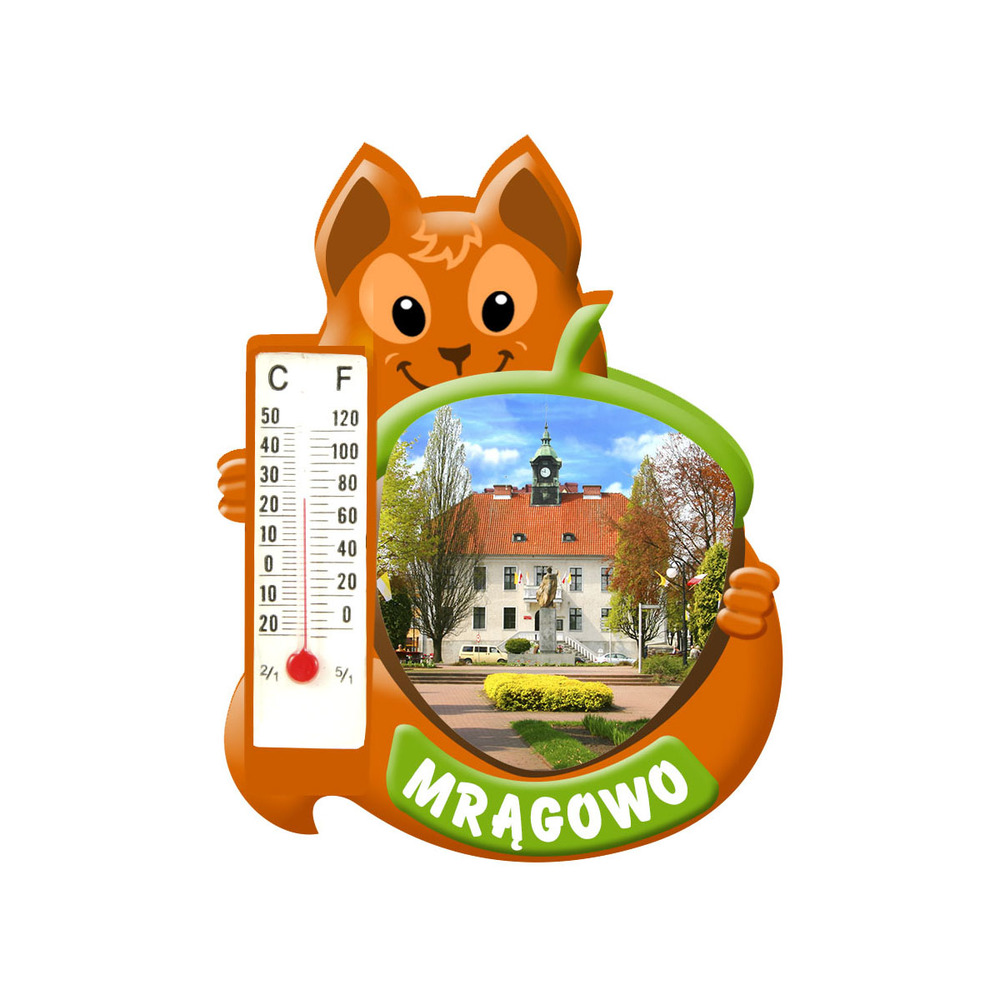 Polyresinowy magnes wiewiórka Mrągowo