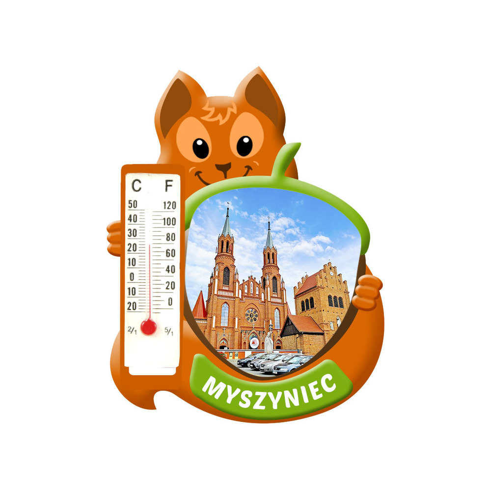 Polyresinowy magnes wiewiórka Myszyniec