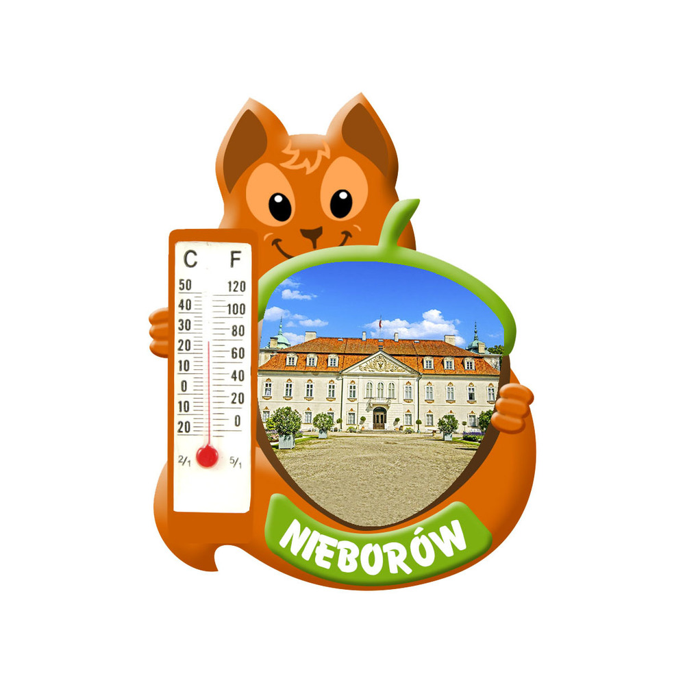 Polyresinowy magnes wiewiórka Nieborów