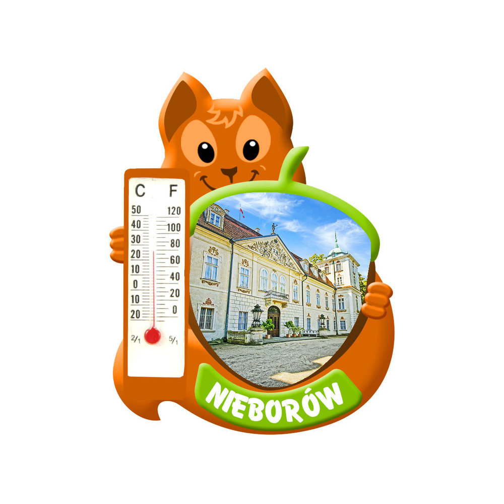Polyresinowy magnes wiewiórka Nieborów